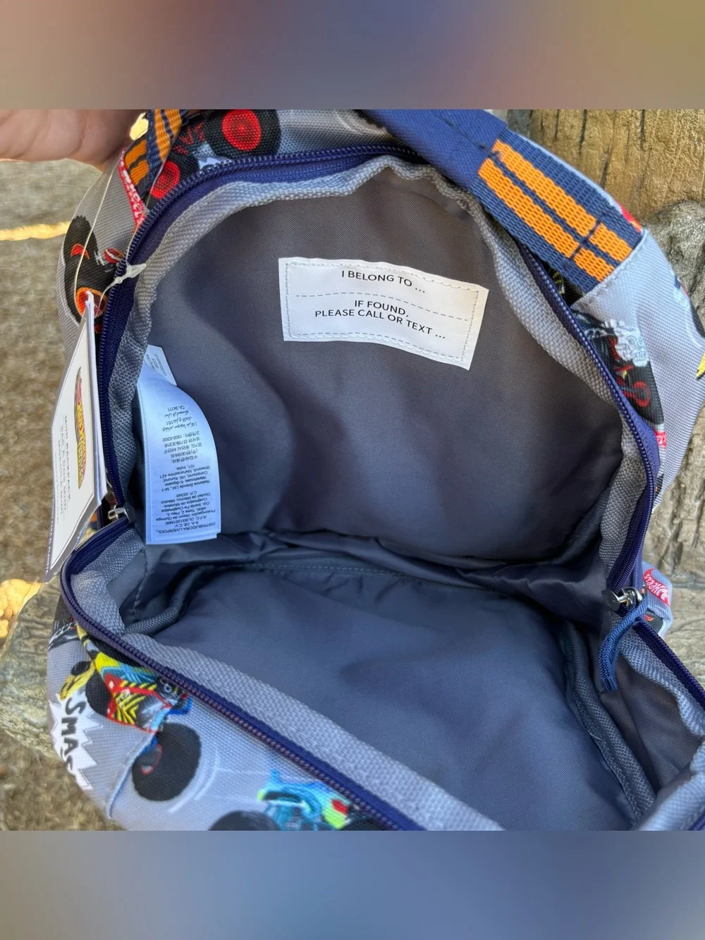 New Pottery Barn Mackenzie Hot Wheels Monster Trucks™ Backpack Size Mini